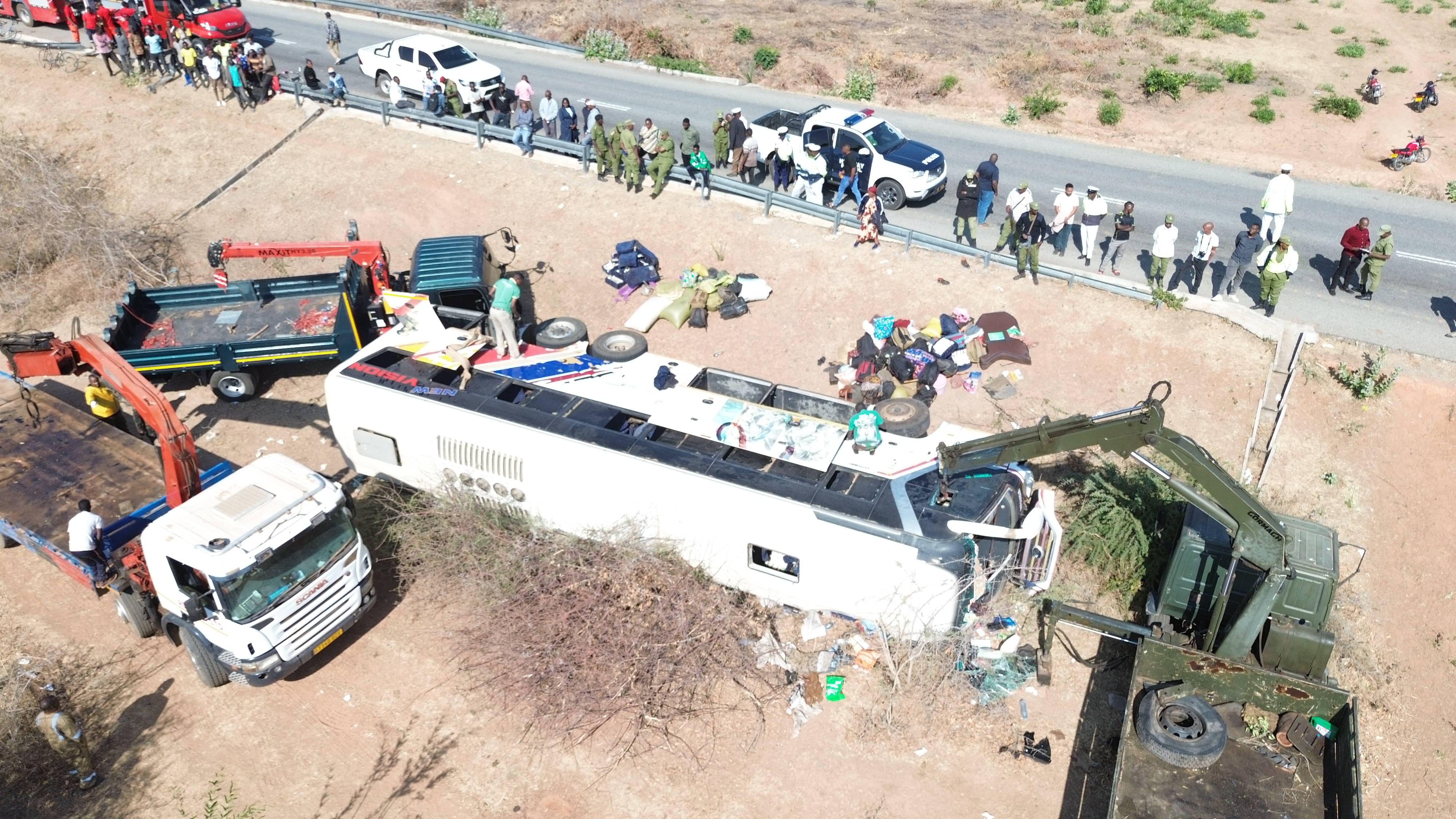 AJALI YA BASI YAUWA WANNE NZEGA; POLISI WAMSAKA DEREVA ALIYETOWEKA